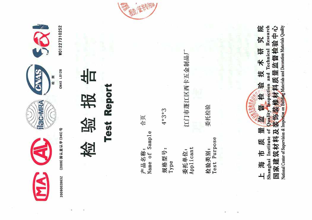 合页检测报告