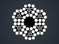 6X19S+FC三角股钢丝绳