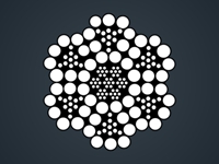 6X19S+IWR三角股钢丝绳